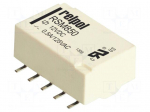 Relay: electromagnetic | DPDT | Ucoil: 12VDC | 0.5A/125VAC | 2A/30VDC