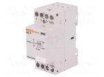 Contactor: 4-pole installation | NO x4 | 24VAC | 24VDC | 32A | DIN | CN32