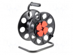Cable reel | with socket | Sockets: 4
