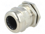 Cable gland | IP68 | Mat: brass | Body plating: nickel