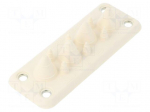 Multigate grommet | white | Holes no: 10 | -40&divide;100&deg;C | UL94V-0 | IP55