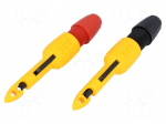 Test probe | red and black | Socket size: 4mm | 60VDC