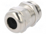 Cable gland | PG11 | IP68 | Mat: brass | Body plating: nickel