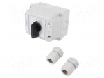 Switch: cam switch | Stabl.pos: 2 | 40A | 0-1 | Poles: 3 | Pos: 2 | IP65