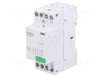 Contactor: 4-pole installation | NC + NO x3 | 24VAC | 24VDC | 25A | DIN