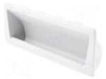 Holder | technopolymer PA | grey | L: 37mm | W: 92mm | F2: 0.5kN | F1: 1.8kN