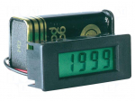 Voltmeter | digital,mounting | 0&divide;199.9mV | on panel | snap fastener
