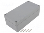 Enclosure: multipurpose | X: 80mm | Y: 160mm | Z: 55mm | ABS | light grey