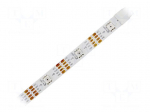 Programmable LED tape | RGB | 5050 | LED/m: 30 | 10mm | white PCB | IP20