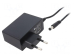 Power supply: switching | mains,plug-in | 12VDC | 2A | 24W | 86.2% | POSC