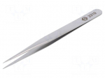 Tweezers | 120mm | for precision works | Blade tip shape: sharp