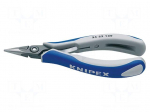 Pliers | half-rounded nose | 130mm