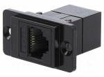 Coupler | DUALSLIM | Cat: 3 | 6p4c | RJ11 socket,both sides | 29mm