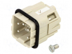 Connector: HDC | contact insert | male | 10A | 250V | Han&reg; A | PIN: 5 | 4+PE