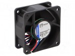 Fan: DC | axial | 24VDC | 60x60x25mm | 56m3/h | 43dBA | slide