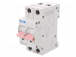 Circuit breaker | 230/400VAC | 250VDC | Inom: 2A | Poles: 2 | Charact: C