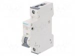 Circuit breaker | 230/400VAC | Inom: 1A | Poles: 1 | Charact: C | 10kA