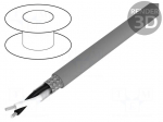 Wire | Alpha Essential C&C | 2x22AWG | PVC | dark grey | 600V | 30.5m