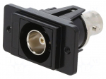 Coupler | BNC socket,both sides | straight | 75&Omega; | DUALSLIM | black