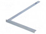 Try square | 600x330mm | with foot | Plating: zinc