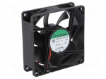 Fan: DC | axial | 24VDC | 80x80x25mm | 56.06m3/h | 28dBA | ball | 2600rpm