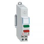 Push-button dual functions - 20 A - 250 V - NO (green) + NC (red)
