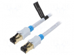 Patch cord | S/FTP | Cat: 6 | RJ45 plug,both sides | OFC | 3m | PVC | grey