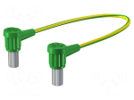 Test lead: single | socket angled 6mm,both sides | non-insulated