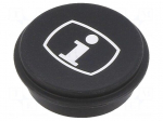 Button | round | &Oslash;21mm | black | 09