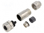Connector: M12 | plug | PIN: 5 | female | straight | IP67 | screw terminal