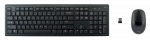 Wireless keyboard and mouse DELTACO 105 keys, US layout, 2.4GHz USB nano receiver, black / TB-114-US