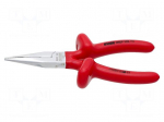 Pliers | insulated,half-rounded nose | 160mm | 506/1VDEDP