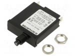 Circuit breaker | Urated: 240VAC | 28VDC | 0.6A | SPST | Poles: 1 | screw