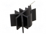 Heatsink: extruded | Y | TO220 | black | L: 20mm | W: 20mm | H: 36mm | 9.8K/W