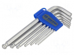 Wrench: hex key-set | spherical | 7pcs.