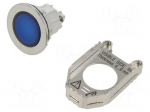 Switch: push-button | 30mm | Stabl.pos: 1 | blue | ZBVB,ZBVG,ZBVJ,ZBVM