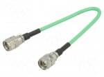 Cable: coaxial | male,plug | Type: straight | Len: 0.152m | 50&Omega; | IN plug