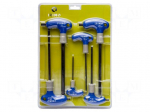 Wrench: hex key-set | hex key | Kind of handle: T | 6pcs.