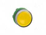 Switch: push-button | 22mm | Stabl.pos: 1 | yellow | IP20 | flat | Pos: 2