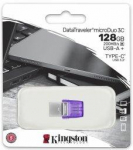 Kingston 128GB microDuo 3C USB Type-A + USB Type-C Flash Memory