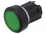 Switch: push-button | 22mm | Stabl.pos: 2 | green | IP66,IP67,IP69K