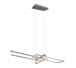 Trio Salinas LED piekarama lampa brushed steel brushed steel 320310307 4017807487909