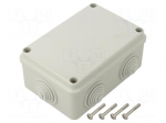 Enclosure: junction box | X: 88mm | Y: 128mm | Z: 58mm | wall mount | IP55