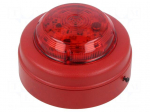 Signaller: lighting | flashing light | red | 9&divide;60VDC | IP21C,IP65