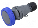 Connector: AC supply 3-phase | plug | female | 16A | 250VAC | IP&S | IP67