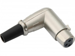 &Uuml;hendused // Different Audio, Video, Data connection plug and sockets // 2213#                Gniazdo mikrofonowe xlr 3p na kabel kątowe`