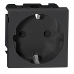 Uued tooted // NOEN GS, gniazdo modułowe 45x45mm 1x2P+Z, typ F schuko, 16A 250V, czarne