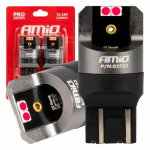 Autolambid, Mootorratta ja traktori valgustid // Autolambid, Mootorratta ja traktori valgustid // Żar&oacute;wki led canbus seria pro w21/5w 4x3030 smd red 12v 24v amio-03592