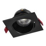 Uued tooted // FONDI SC ramka dekoracyjna oprawy punktowej, MR16/GU10 max. 50W, kwadrat, stała, aluminiowa, czarna