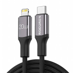 Kiirlaadimiskaabel Rocoren USB-C kuni Lightning Retro seeria 2m (hall)